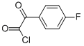 Benzeneacetyl chloride, 4-fluoro-alpha-oxo- (9CI) Struktur