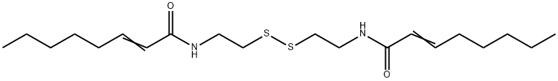bis(2-(2-octenoylamino)ethyl)disulfide Struktur