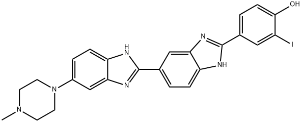2-(2-(3-iodo-4-hydroxyphenyl)-6-benzimidazolyl)-6-(1-methyl-4-piperazyl)benzimidazole