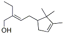 2-Ethyl-4-(2,2,3-trimethylcyclopent-3-en-yl)-but-2-en-1-ol Struktur