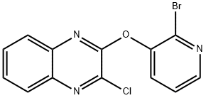2-(2-BroMo-pyridin-3-yloxy)-3-chloro-quinoxaline, 98+% C13H7BrClN3O, MW: 336.58 Struktur