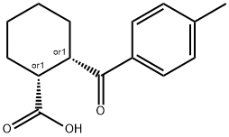 順-2-(4-甲基苯甲酰)-1-環(huán)己烷羧酸 結(jié)構(gòu)式