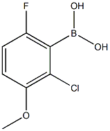 2-Chloro-6-fluoro-3-methoxyphenylboronic acid Struktur
