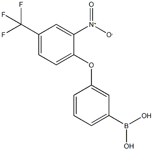 3-(2-Nitro-4-trifluoromethylphenoxy)phenylboronic acid Struktur