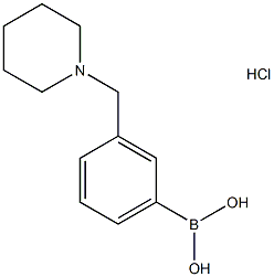 3-(Piperidin-1-ylMethyl)phenylboronic acid,HCl Struktur