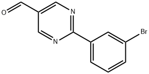 2-(3-溴苯基)嘧啶-5-甲醛 結構式