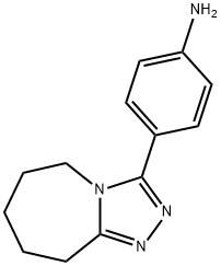4-{5H,6H,7H,8H,9H-[1,2,4]三唑并[4,3-A]氮雜-3-基}苯胺 結(jié)構(gòu)式