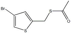 2-(Acetylthiomethyl)-4-bromothiophene Struktur