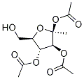 b-D-Arabinofuranoside, Methyl, triacetate Struktur