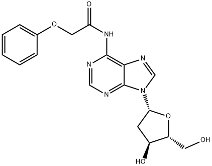 2'-脫氧-N6-苯氧基乙酰基腺苷 結(jié)構(gòu)式