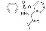 METHYL N-P-TOLUENESULFONYL-D-2-PHENYLGLYCINATE Struktur