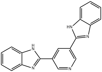 3，5-bis（2-benzimidazyl）pyridine Struktur