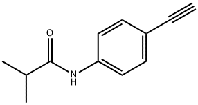 N-(4-乙炔基苯基)異丁酰胺 結構式