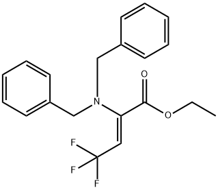 (Z)-Ethyl 2-(dibenzylaMino)-4,4,4-trifluorobut-2-enoate Struktur