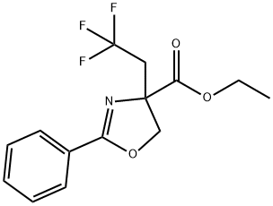 Ethyl 2-phenyl-4-(2,2,2-trifluoroethyl)-4,5-dihydrooxazole-4-carboxylate|