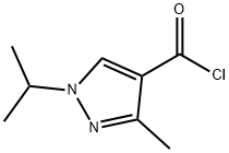 1H-Pyrazole-4-carbonyl chloride, 3-methyl-1-(1-methylethyl)- (9CI) Struktur
