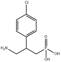 3-氨基-2-(4-氯苯基)丙基膦酸 結(jié)構(gòu)式