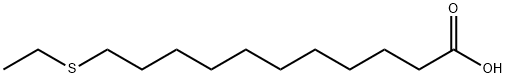 11-(ethylthio)undecanoic acid Struktur