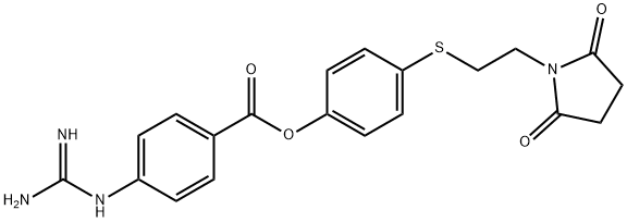 4-(2-succinimidoethylthio)phenyl 4-guanidinobenzoate 結(jié)構(gòu)式