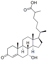 Cholest-4-en-26-oic acid, 7-hydroxy-3-oxo-, (7alpha)-