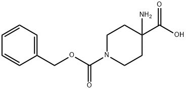 1-CBZ-4-氨基哌啶-4-甲酸 結(jié)構(gòu)式