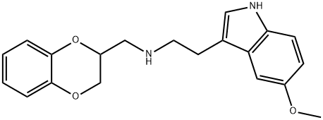 N-((2,3-dihydro-1,4-benzodioxin-2-yl)methyl)-5-methoxy-1H-indole-3-ethanamine Structure