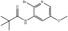 N-(2-Bromo-5-methoxypyridin-3-yl)pivalamide Struktur