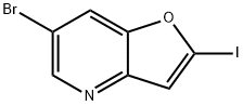6-Bromo-2-iodofuro[3,2-b]pyridine Struktur
