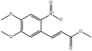 Methyl 3-(4,5-dimethoxy-2-nitrophenyl)acrylate Struktur