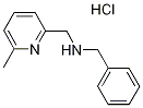 Benzyl-(6-methyl-pyridin-2-ylmethyl)-aminehydrochloride Struktur