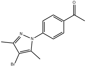 1-(4-Acetylphenyl)-4-bromo-3,5-dimethylpyrazole Struktur