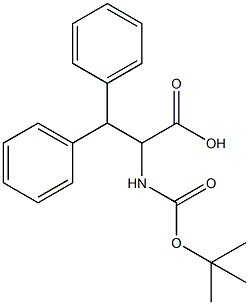2-BOC-AMINO-3,3-DIPHENYL PROPIONIC ACID Struktur