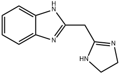 1H-Benzimidazole,2-[(4,5-dihydro-1H-imidazol-2-yl)methyl]-(9CI) Struktur