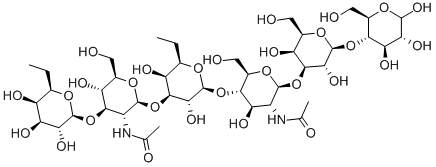 ALPHA-FUC-[1->2]-BETA-GAL-[1->3]-(ALPHA-FUC-[1->4])-BETA-GLCNAC-[1->3]-BETA-GAL-[1->4]-(ALPHA-FUC-[1->3])-BETA-GLCNAC-[1->3]-BETA-GAL-[1->4]-GLC