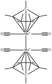 DICARBONYL(PENTAMETHYLCYCLOPENTADIENYL)MOLYBDENUM DIMER Struktur