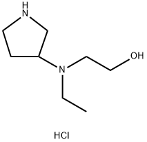 2-[Ethyl(3-pyrrolidinyl)amino]-1-ethanoldihydrochloride Struktur