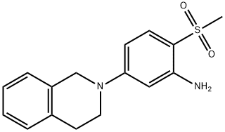 5-[3,4-Dihydro-2(1H)-isoquinolinyl]-2-(methylsulfonyl)aniline Struktur