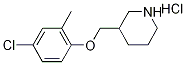 4-Chloro-2-methylphenyl 3-piperidinylmethyl etherhydrochloride Struktur