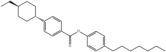 乙基環(huán)己基苯甲酸對庚基苯酚酯 結(jié)構(gòu)式