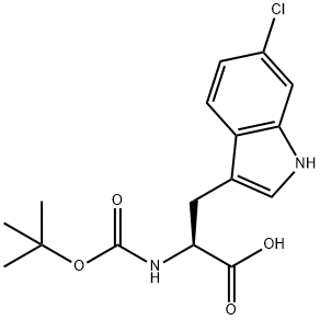 L-N-BOC-6-氯色氨酸 結(jié)構(gòu)式