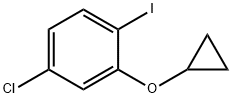 4-chloro-2-cyclopropoxy-iodo-benzene Struktur