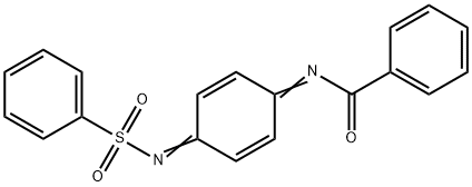 BENZAMIDE, N-[4-[(PHENYLSULFONYL)IMINO]-2,5-CYCLOHEXADIEN-1-YLIDENE]- Struktur