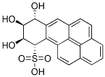 Benzo(a)pyrene-10-sulfonic acid, 7,8,9,10-tetrahydro-7,8,9-trihydroxy- , (7alpha,8beta,9beta,10alpha)-, (+-)- Structure