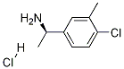 (R)-1-(4-氯-3-甲基苯基)乙胺鹽酸鹽 結(jié)構(gòu)式