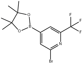 2-Bromo-4-(4,4,5,5-tetramethyl-1,3,2-dioxaborolan-2-yl)-6-(trifluoromethyl)pyridine