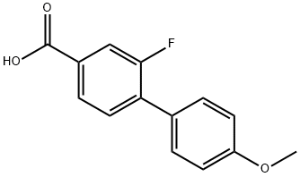 3-Fluoro-4-(4-methoxyphenyl)benzoic acid Struktur