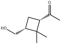Ethanone, 1-[(1S,3R)-3-(hydroxymethyl)-2,2-dimethylcyclobutyl]- (9CI) Struktur