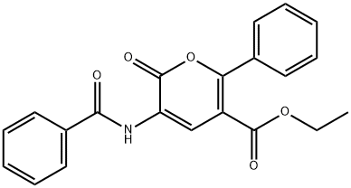 ETHYL 3-(BENZOYLAMINO)-2-OXO-6-PHENYL-2H-PYRAN-5-CARBOXYLATE price.