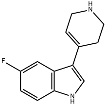 5-FLUORO-3-(1,2,3,6-TETRAHYDRO-PYRIDIN-4-YL)-1H-INDOLE 結(jié)構(gòu)式