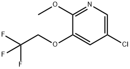 5-Chloro-2-methoxy-3-(2,2,2-trifluoroethoxy)pyridine Struktur